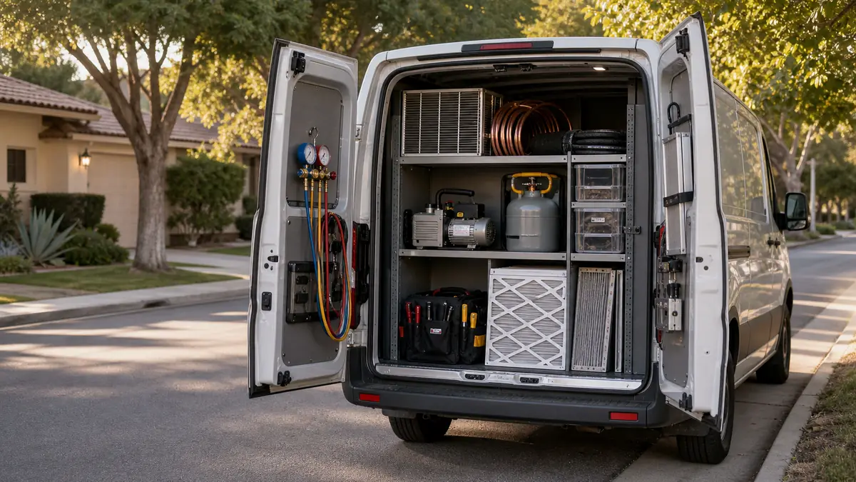 Santa Clarita Trane HVAC independent service crew, CA